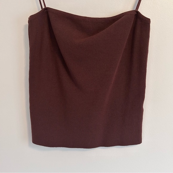 NWT Oak + Fort Stretch Spaghetti Strap Tank Top Size Small - Picture 5 of 12